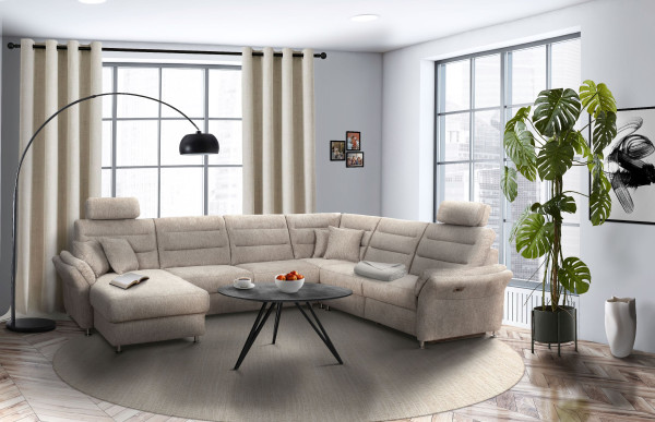 Wohnlandschaft HARPER MELIDES aus Stoff