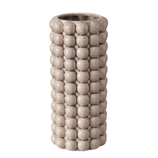 Vase MORTEN in beige aus Keramik