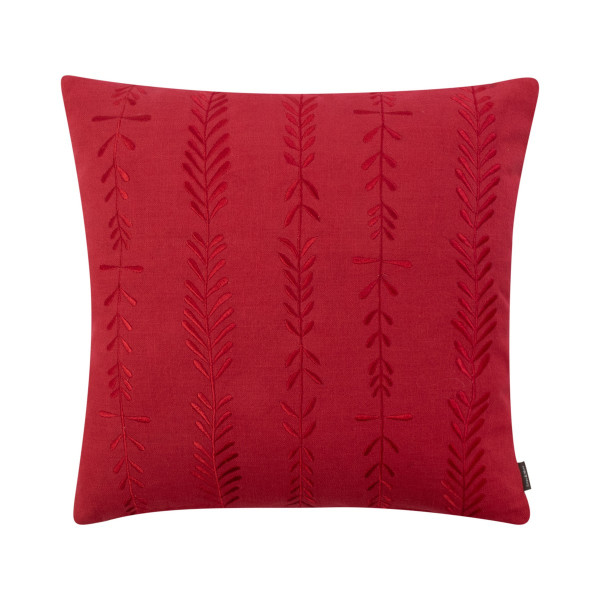 Kissen CAROL in rot aus Baumwolle