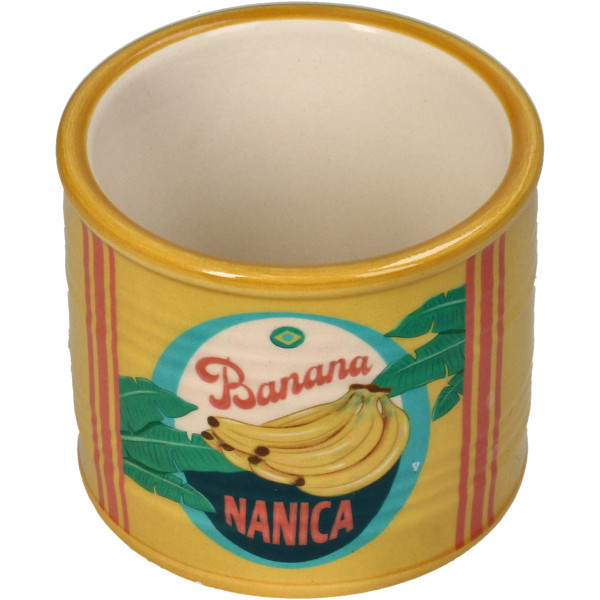 Pflanzgefäß BANANA in gelb aus Dolomit