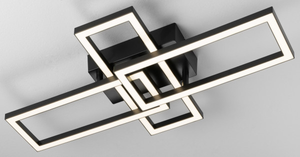 Deckenleuchte JANKO LED in schwarz aus Kunststoff