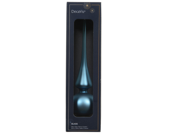 Baumspitze FOLKLOREBLAU in blau aus Glas