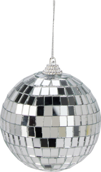 Hänger DISCO in silberfarben aus Glas