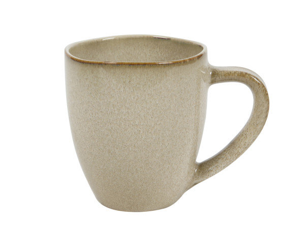 Kaffeebecher SEPIA beige in beige aus Steinzeug