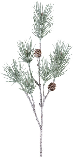 Kiefernzweig in grau aus Kunststoff