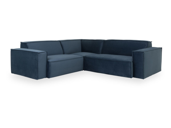 Polsterecke CROSWELL in Blaugrau (blue grey) aus Stoff