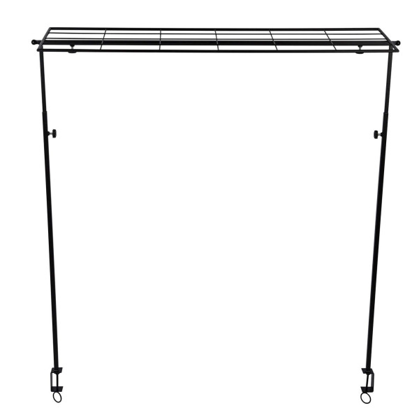 Tischregal in schwarz aus Metall