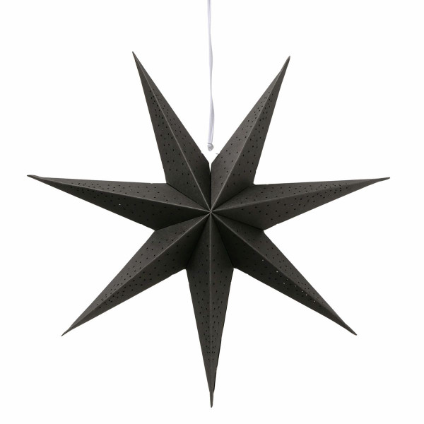 Papierstern KASSINA in schwarz aus Bambus