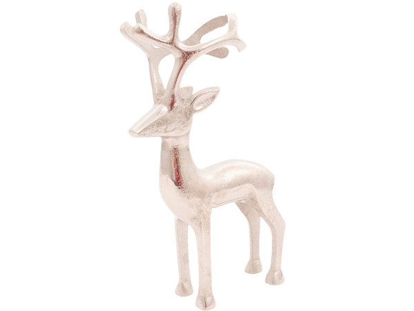 Rentier ROLF in silberfarben aus Aluminium