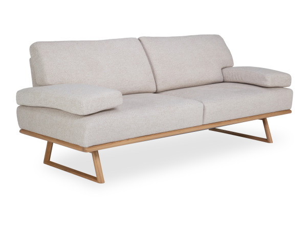 Sofa Rolf Weber 2,5 Sitzer SAYDA in weiß aus Stoff