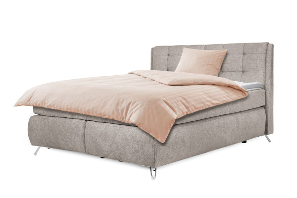 Boxspringbett Rolf Weber CHORIN in taupe aus Stoff