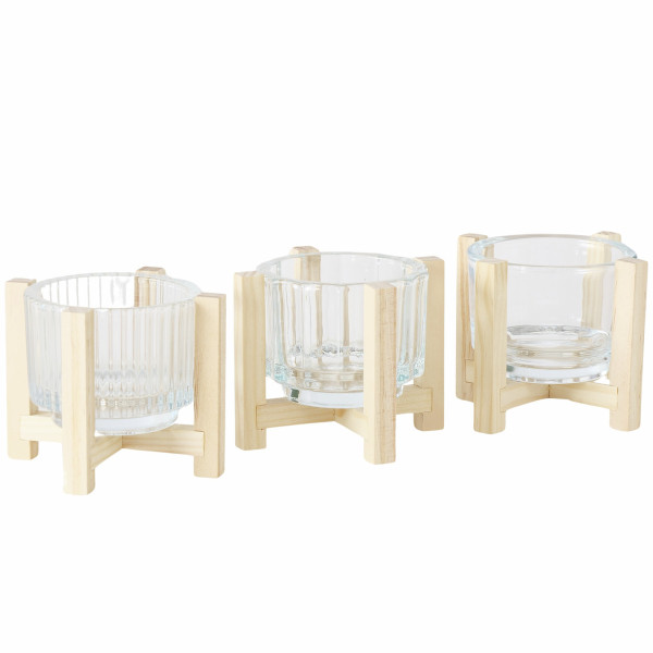 Windlicht MATARO in natur aus Glas