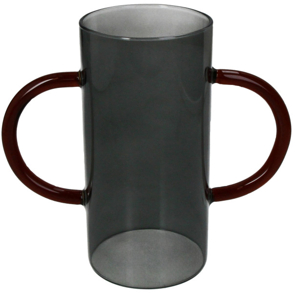 Vase GREY in grau aus Glas
