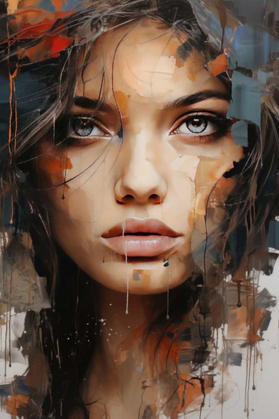 Akustikbild COOL CIRL in mehrfarbig