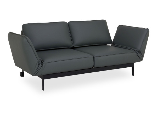 Liege-Sofabank ROLF BENZ MERA in grün/grau aus Leder