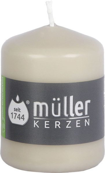 Stumpenkerze SAND in sand aus Wachs