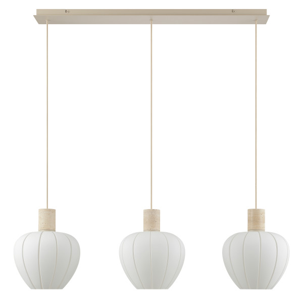 Pendelleuchte ANNIE in weiß aus Glas