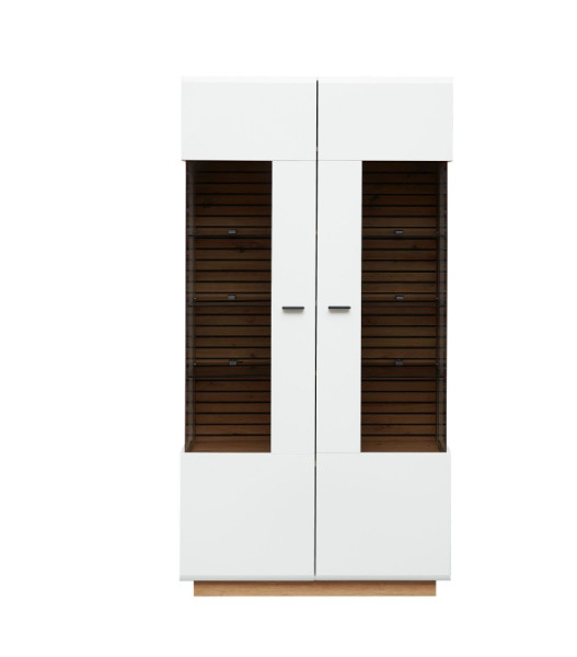 Vitrine HARPER WENTWORTH in weiß aus Dekor