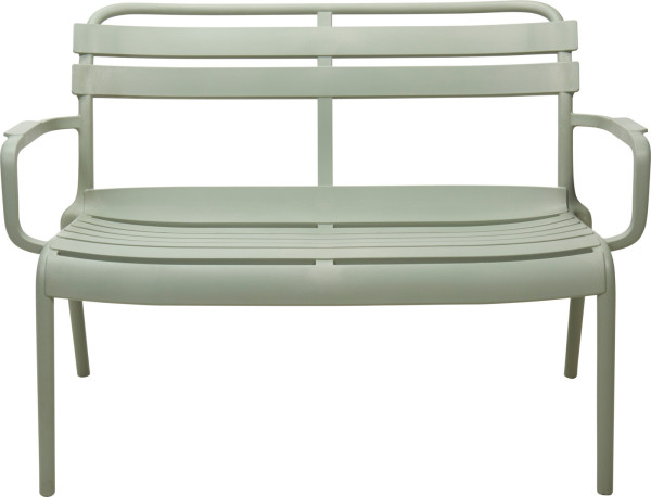 Sitzbank MARIO in grün aus Polypropylen