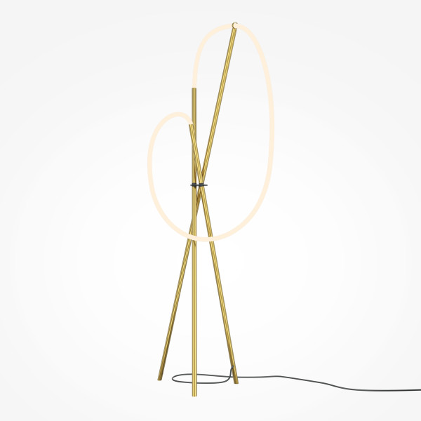 Stehleuchte CROCHET in mehrfarbig aus Aluminium