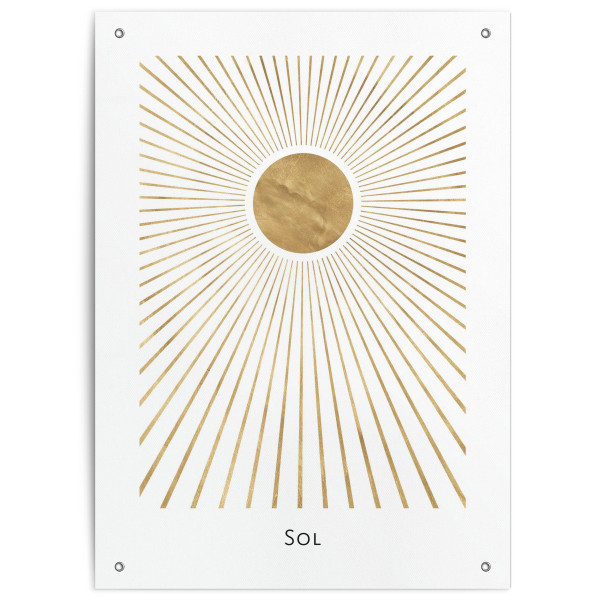 Outdoor Poster SUN in mehrfarbig aus PVC