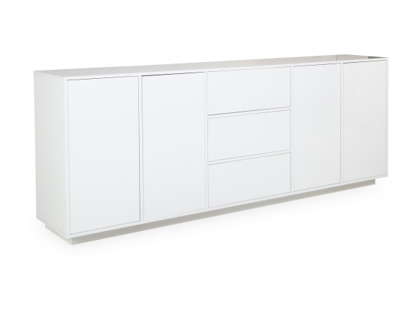 Sideboard TYRONE in weiß aus Dekor/Hochglanz