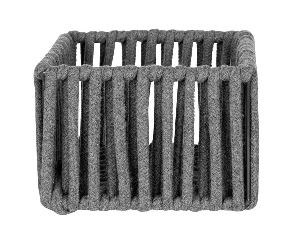 Korb ZOVO S in grau aus Mischgewebe