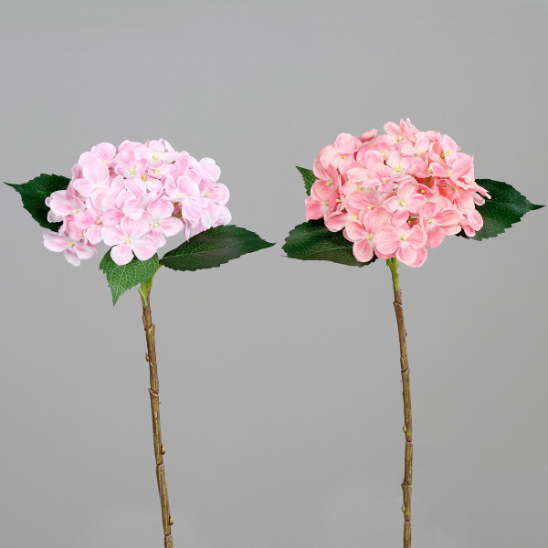 Kunstblume Hortensie in mehrfarbig aus Kunststoff