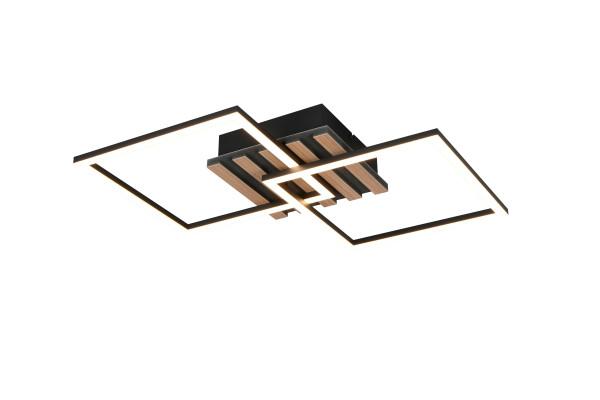 Deckenleuchte LED ZARO in schwarz aus Metall