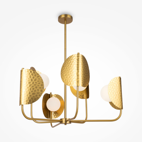 Pendelleuchte TROPIC in messingfarben aus Metall