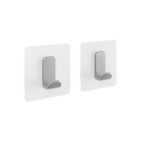 Hafthaken-Set U-FIX in silberfarben aus Materialmix