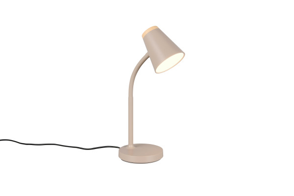 Tischleuchte LED PONGO in taupe aus Kunststoff