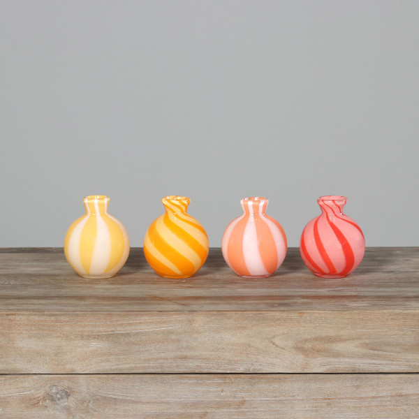 Vase in mehrfarbig aus Glas