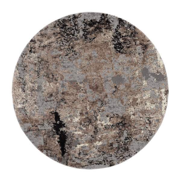 Teppich SPACE in braun/weiß aus Mischgewebe