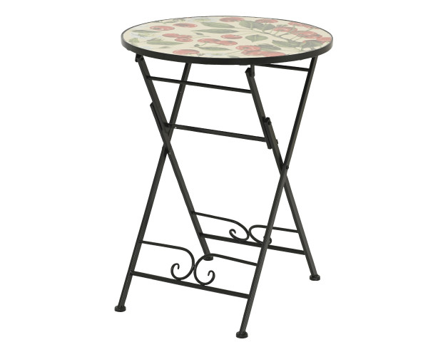 Beistelltisch in schwarz aus Stahl