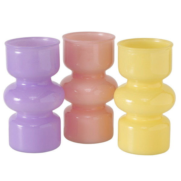 Vase MAIKA in mehrfarbig aus Glas