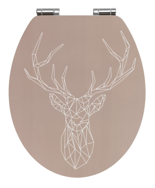 WC-Sitz STAG in braun aus MDF