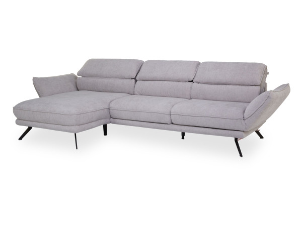 Polsterecke Rolf Weber HAMM in silver aus Stoff